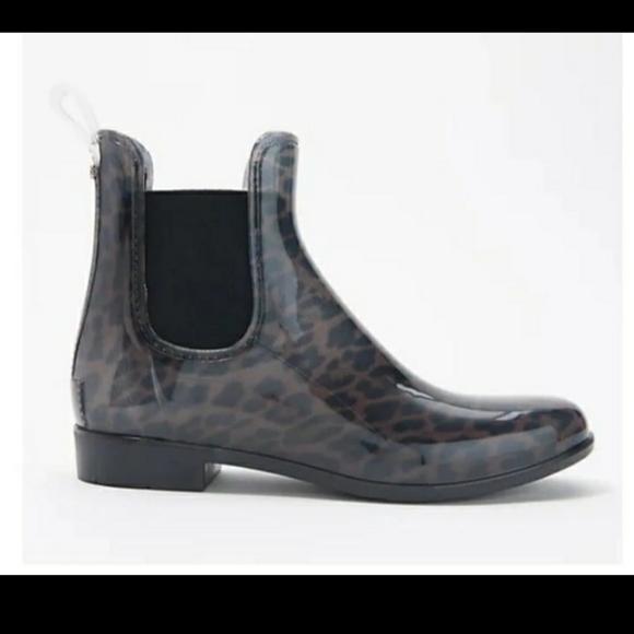 Womens sam eldeman Sz 10 Waterproof Leopard print brown black boots - Picture 2 of 7